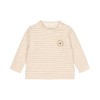 Bruin gestreept t-shirt - T-shirt long sleeves little safari stripe soft tan